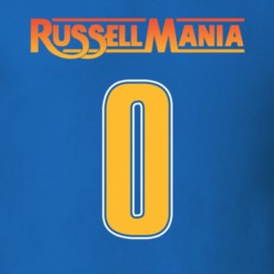 Russell Mania 0 Russell Westbrook Oklahoma City Basketball Team Fan T 