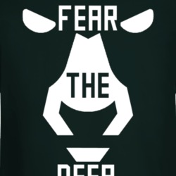 Fear The Deer Milwaukee Basketball Deer Face Fan Long Sleeve Shirt Lon