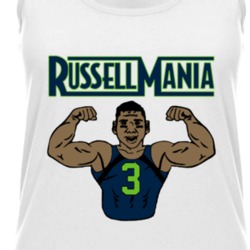 Russell Mania Russell Wilson Seattle Football Fan Ladies Tank Top T Sh