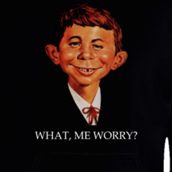 Alfred E Neuman Mad Magazine What Me Worry Portrait Comic Funny Hoodie