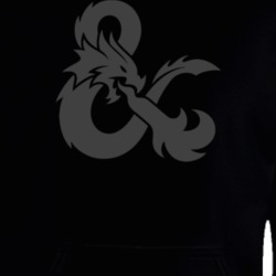 Dungeons And Dragons D&d Grey Ampersand Symbol Rpg Gaming Hoodie