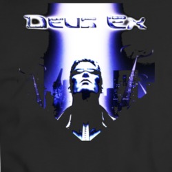 Deus Ex Jc Denton Video Game Black T Shirt