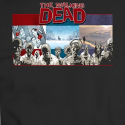The Walking Dead Comic Horror Zombies Black T Shirt