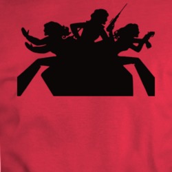 Charlie's Angels Tv Show Retro Outline No Logo T Shirt