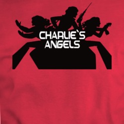 Charlie's Angels Tv Show Retro Red T Shirt