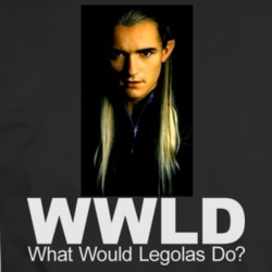 Wwld What Would Legolas Do? Lord Of The Rings Movie T Shirt