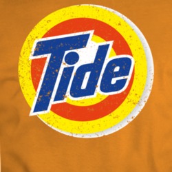 Tide Logo Detergent Laundry Distressed T Shirt