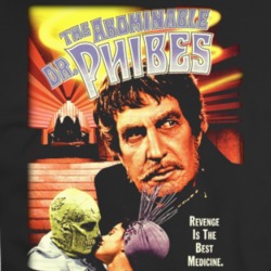 The Abominable Dr Phibes Cult Horror Movie Vincent Price T Shirt