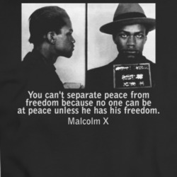 Malcolm X Mugshot With Famous Quote T Shirt