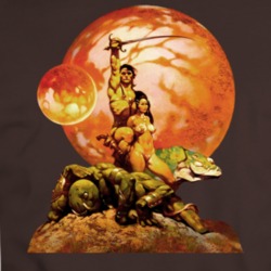 John Carter Of Mars Book Movie Burroughs T Shirt