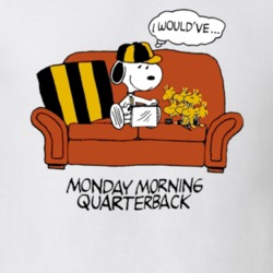 I Wouldve Monday Morning Quarterback Snoopy Peanuts Cartoon Fan T Shir
