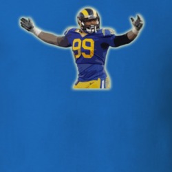 Aaron Donald Glowing Los Angeles Football Team Fan T Shirt