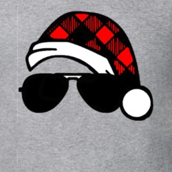 Santa With Shades  Very Cool T  Christmas Gift T Shirt