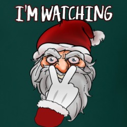 Im Watching Santa Chtistmas Funny T Shirt