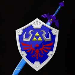 The Legend Of Zelda Ocarina Of Time Sword And Shield Classic Video Gam