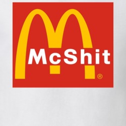 Mc Donald Parody Logo Funny T Shirt
