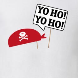 Pirate Hat With Sign Yo Ho Ho Funny Christmas T Shirt