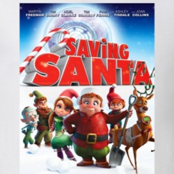 Saving Santa Cartoon Movie Poster T Shirt