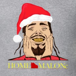 Home Malone Parody Funny Christmas T Shirt