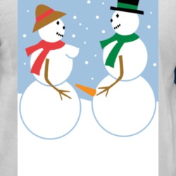 Funny Christmas Gift Snow Couple Adult T Shirt