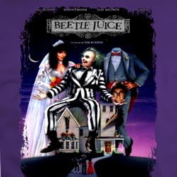 Beetlejuice Comedy Film Poster Aged Look T Shirt