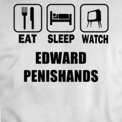Eat Sleep Watch Edward Penishands Movie T Shirt