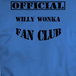 Official Willy Wonka Character Fan Club T Shirt