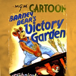 Barney Bear's Victory Garden Comedy Film Poster Aged Look T Shirt