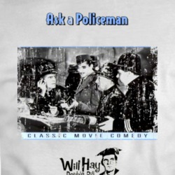 Ask A Policeman Comedy Film Poster Aged Look T Shirt