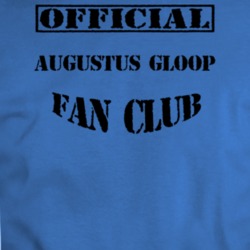 Official Augustus Gloop Character Fan Club T Shirt