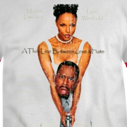 A Thin Line Between Love And Hate Comedy Film Poster Aged Look T Shirt