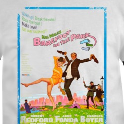 Barefoot In The Park Comedy Film Poster Aged Look T Shirt