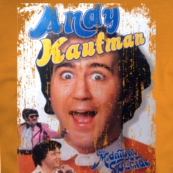 Andy Kaufman The Midnight Special Comedy Film Poster Aged Look T Shirt