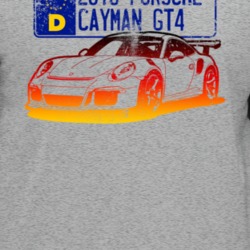 2016 Porsche Cayman Gt4 Germany License Plate Muscle Car T Shirt