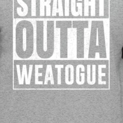 Straight Outta Weatogue Connecticut City Grunge Parody Cool T Shirt
