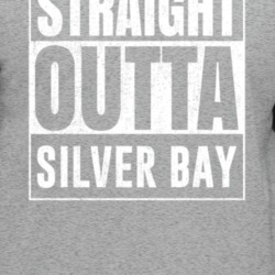 Straight Outta Silver Bay Minnesota City Grunge Parody Cool T Shirt