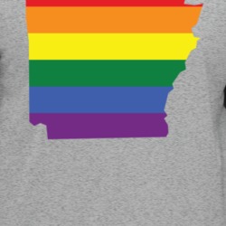 Arkansas Lgbtq Pride State Silhouette T Shirt