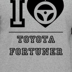 I Love My Toyota Fortuner Car Lover Enthusiast Baseball Raglan T Shirt