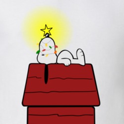 Snoopy Lying On The Red House Tee Charly Brown Christmas T Shirt