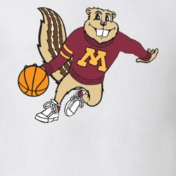 University Of Minnesota Gophers Basketball Logo T Shirt