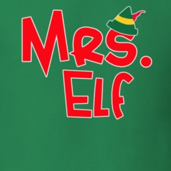 Mrs Elf Christmas T Shirt