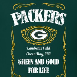 Green Bay Football Whiskey Label Parody Sports Team Fan T Shirt