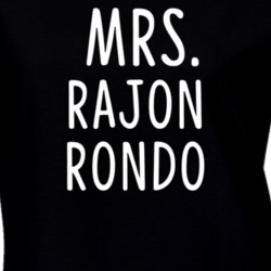 Mrs Rajon Rondo Chicago Basketball Team Fan Ladies T Shirt