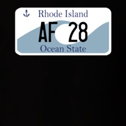 Rhode Island Custom Name License Plate Customizable T Shirt