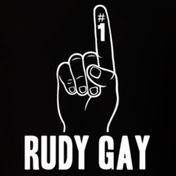 Rudy Gay Number 1 Finger Sacramento Basketball Team Fan T Shirt