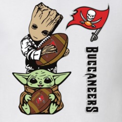 Groot And Baby Yoda Fan Tampa Bay Buccaneers Nfl Football T Shirt