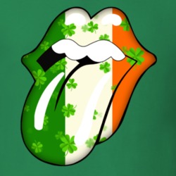 St Patrick's Day Rolling Stones Irish Tongue Cool T Shirt