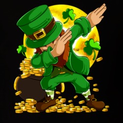 Dabbing Leprechaun St Patrick's Day Boys Kid Men T Shirt