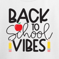 Back To School Vibes  First Day Of School Great Gift For Kids Tee Back