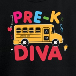 Diva Girls First Day Of School Pre K Tee Great Gift For Kid Teesback T